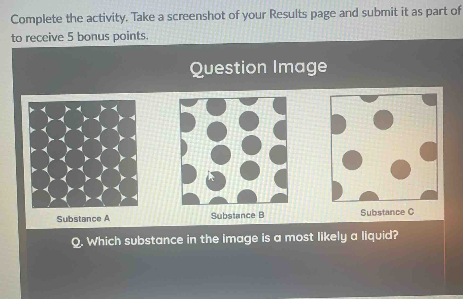complete the activity. take a screenshot of your results page and submi…