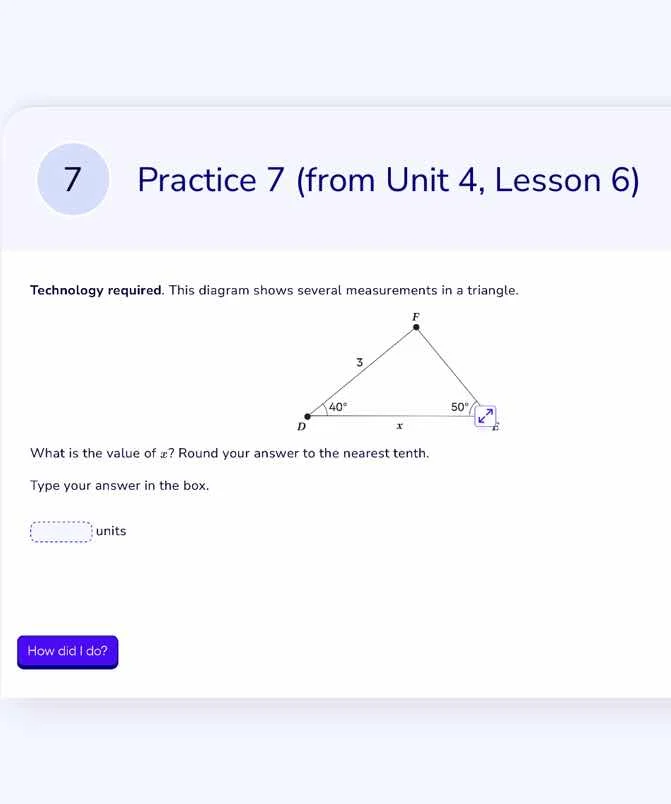 7 practice 7 (from unit 4, lesson 6) technology required. this diagram …
