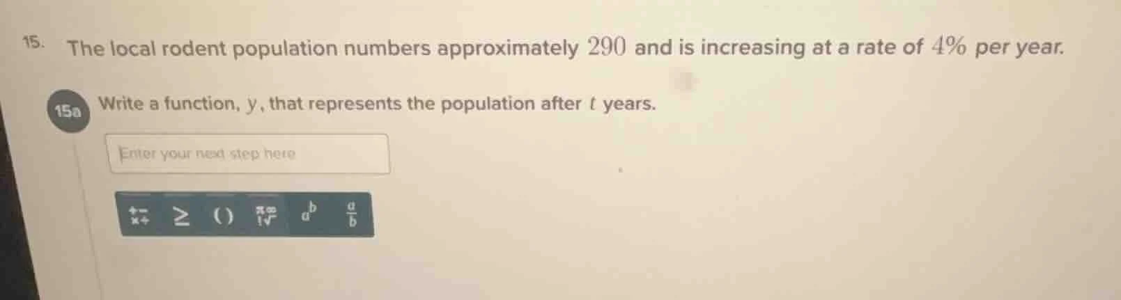 15. the local rodent population numbers approximately 290 and is increa…