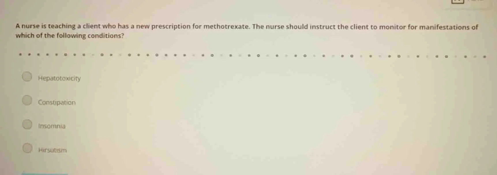 a nurse is teaching a client who has a new prescription for methotrexat…