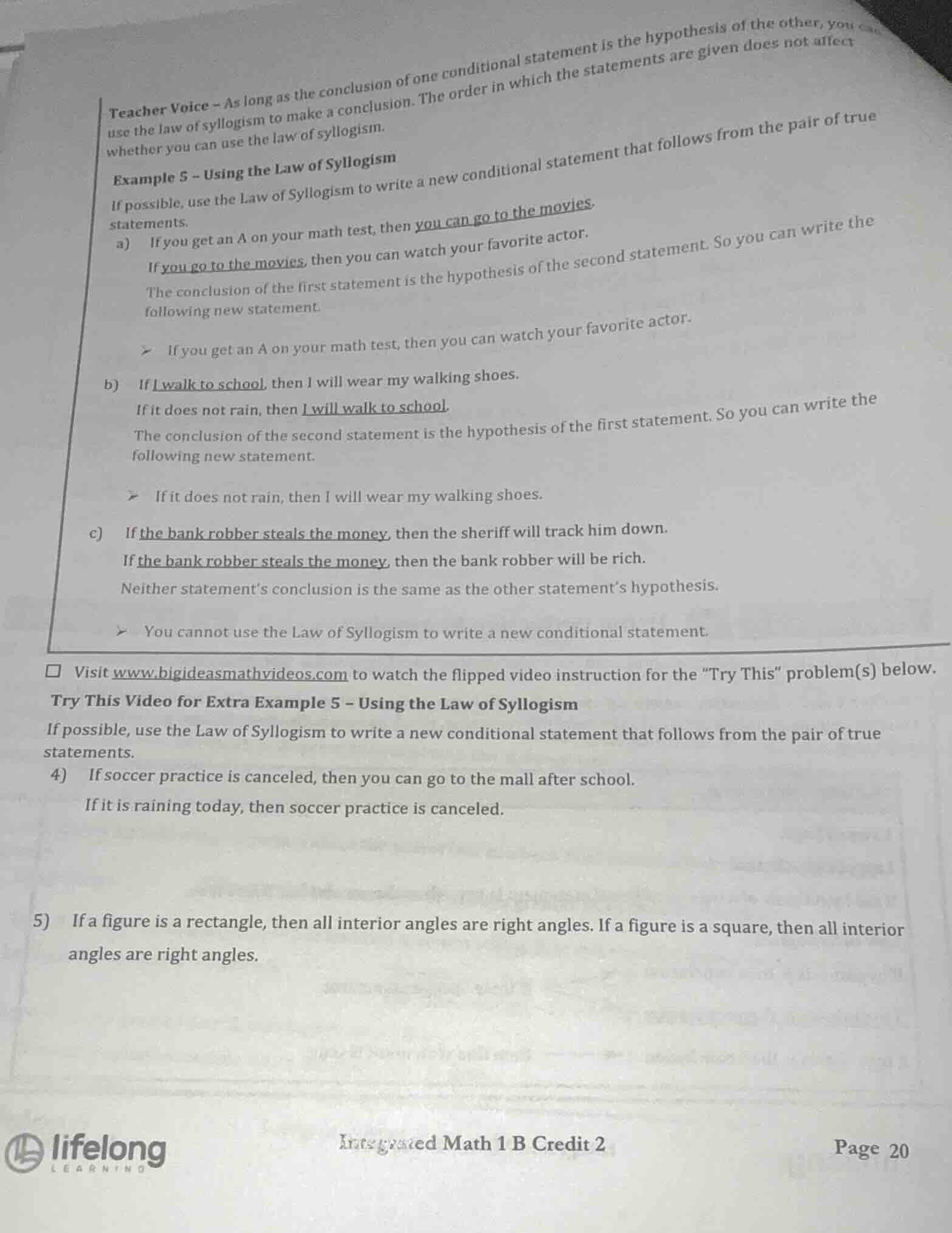 teacher voice - as long as the conclusion of one conditional statement …