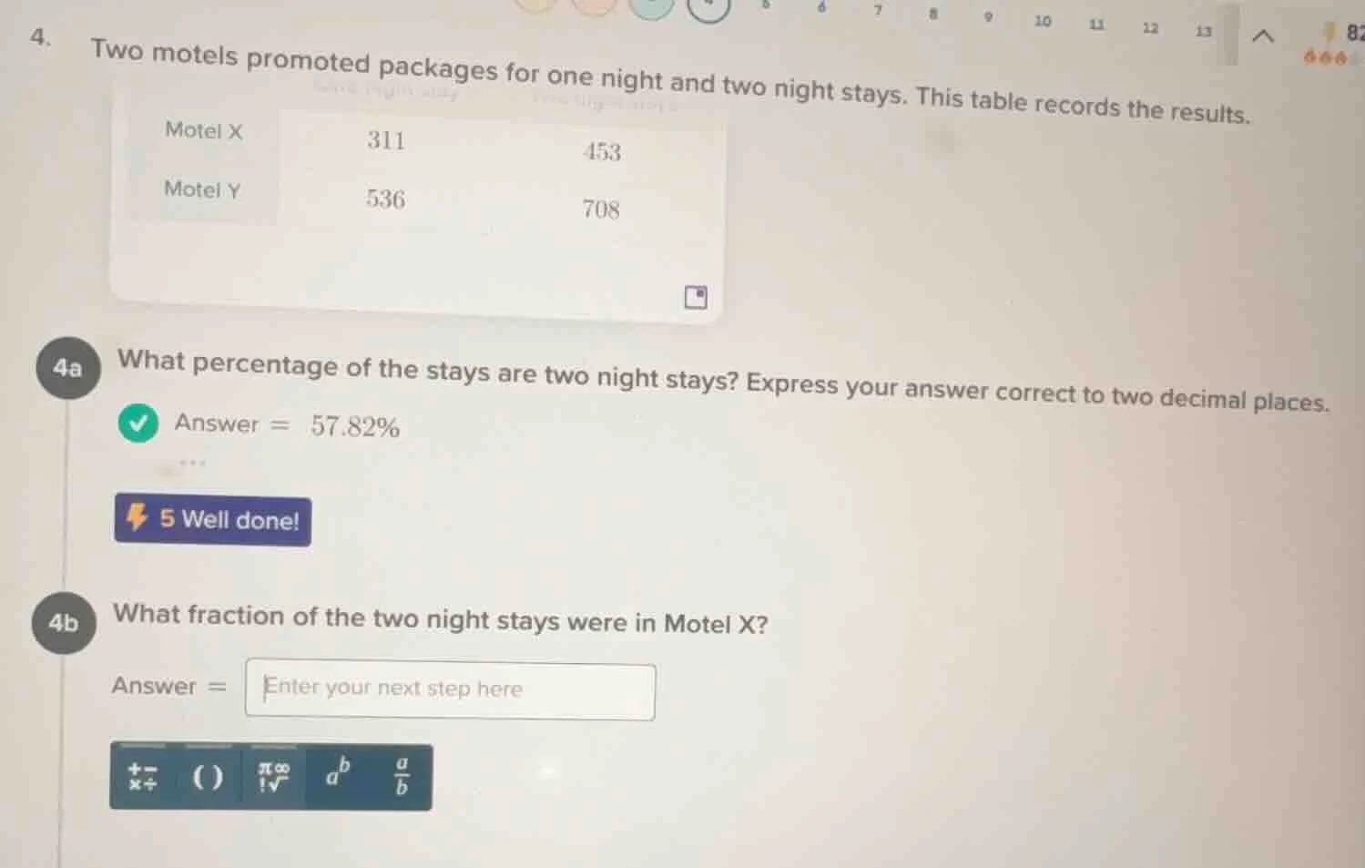 4. two motels promoted packages for one night and two night stays. this…