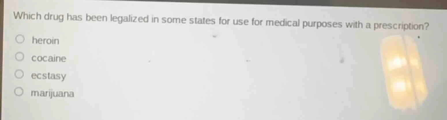 which drug has been legalized in some states for use for medical purpos…