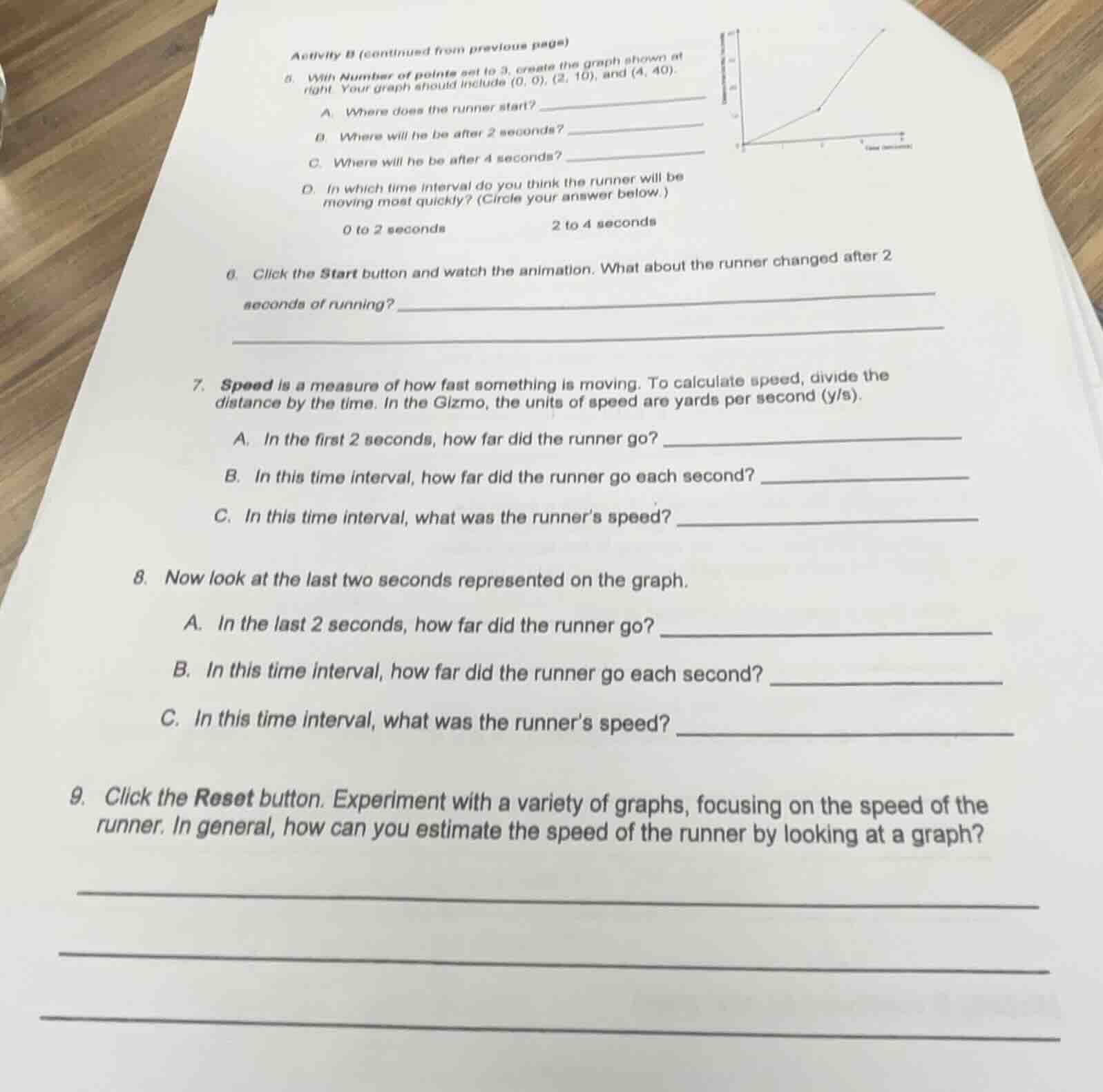 activity b (continued from previous page) 5. with number of points set …