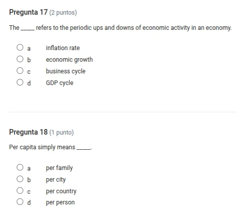 pregunta 17 (2 puntos) the ____ refers to the periodic ups and downs of…