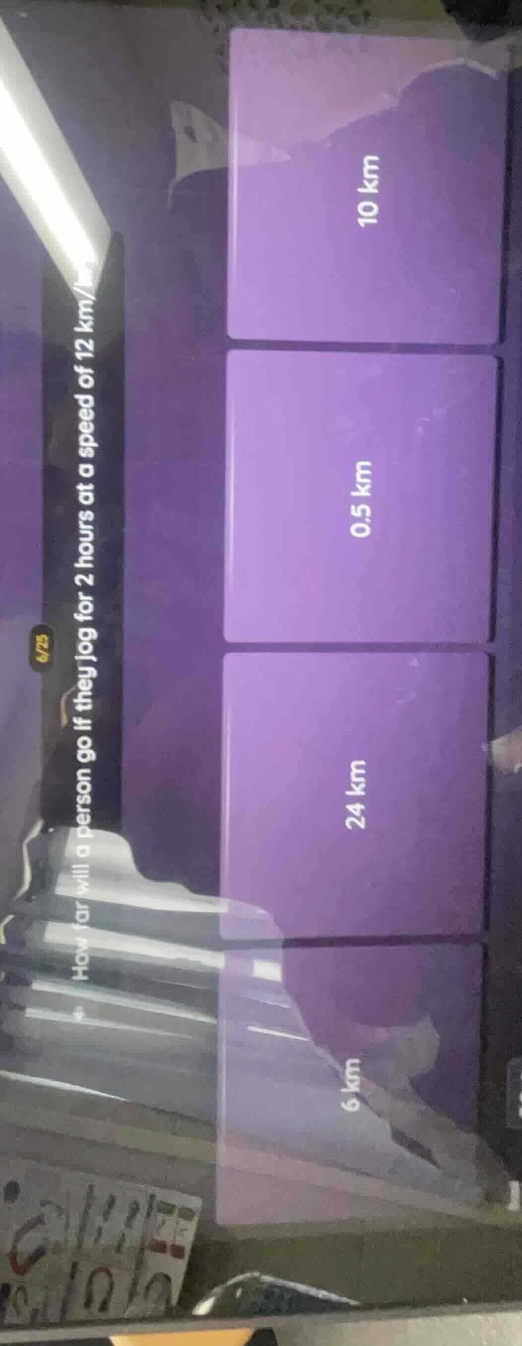how far will a person go if they jog for 2 hours at a speed of 12 km/h