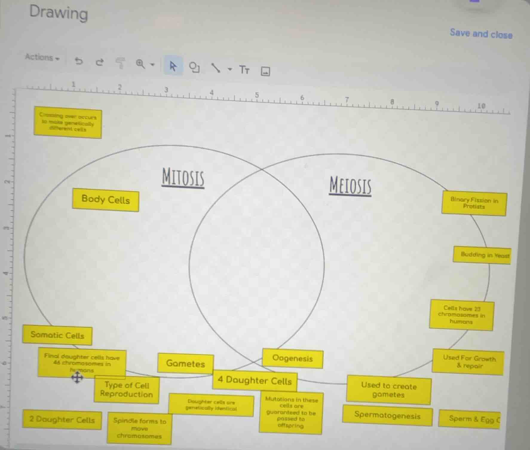 drawing save and close actions crossing over occurs to make genetically…