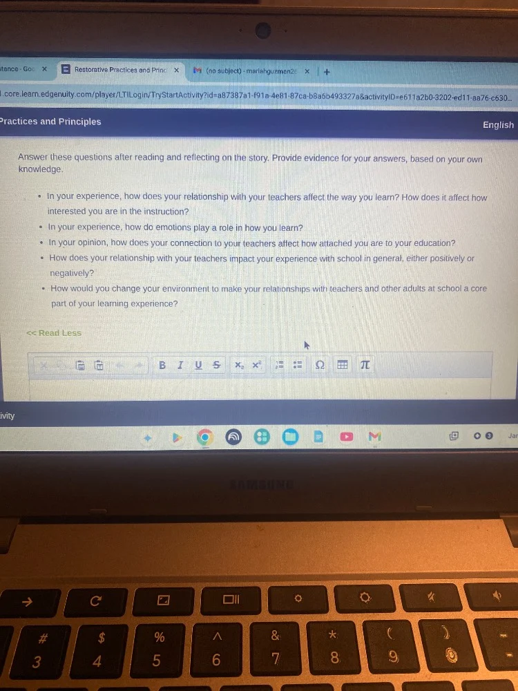 practices and principles english answer these questions after reading a…