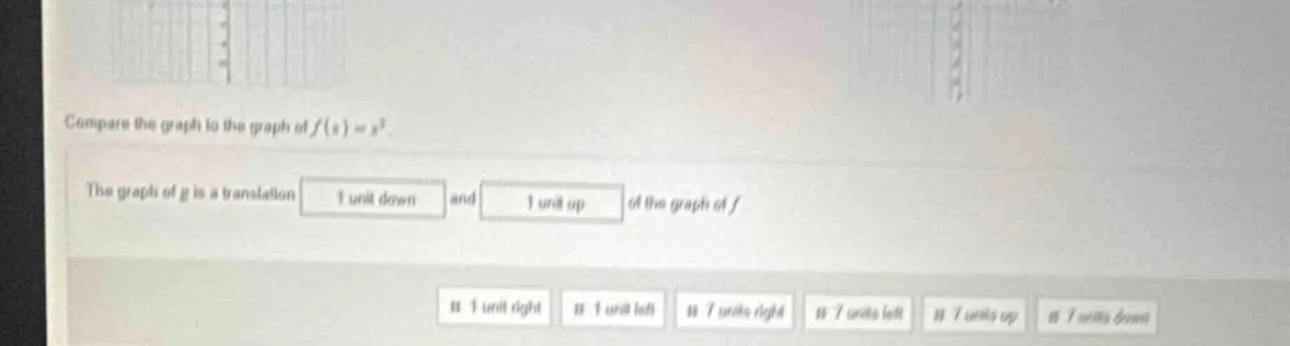 compare the graph to the graph of $f(x)=x^2$. the graph of $g$ is a tra…
