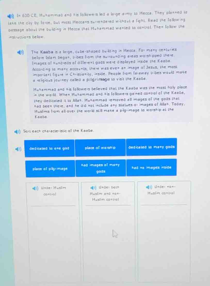 in 630 ce, muhammad and his followers led a large army to mecca. they p…