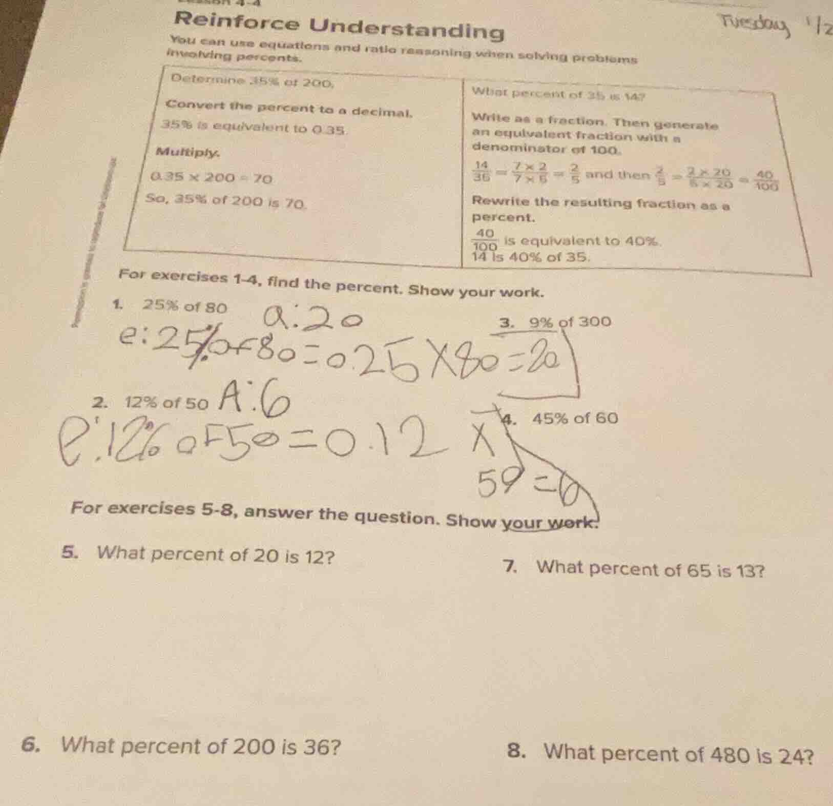 reinforce understanding you can use equations and ratio reasoning when …