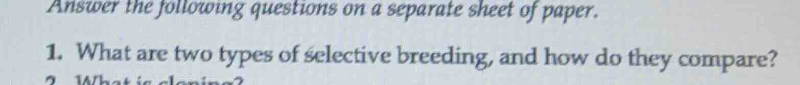 answer the following questions on a separate sheet of paper. 1. what ar…