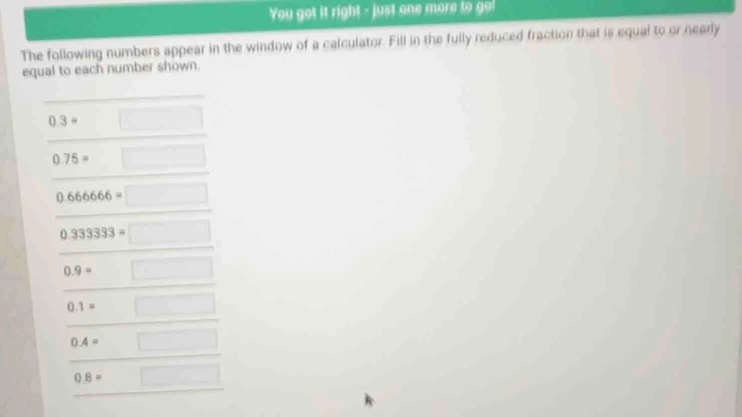 you got it right - just one more to go! the following numbers appear in…