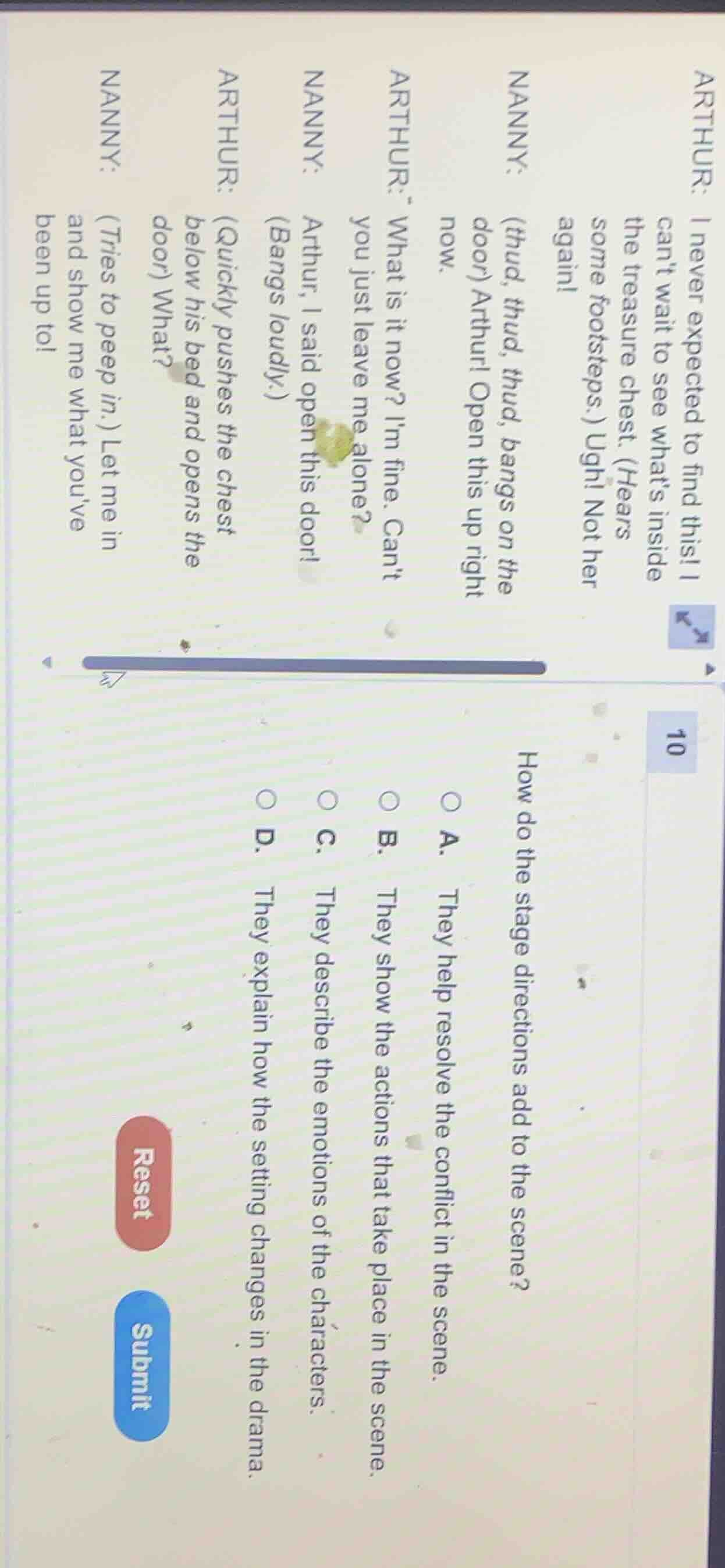 arthur: i never expected to find this! i cant wait to see whats inside …