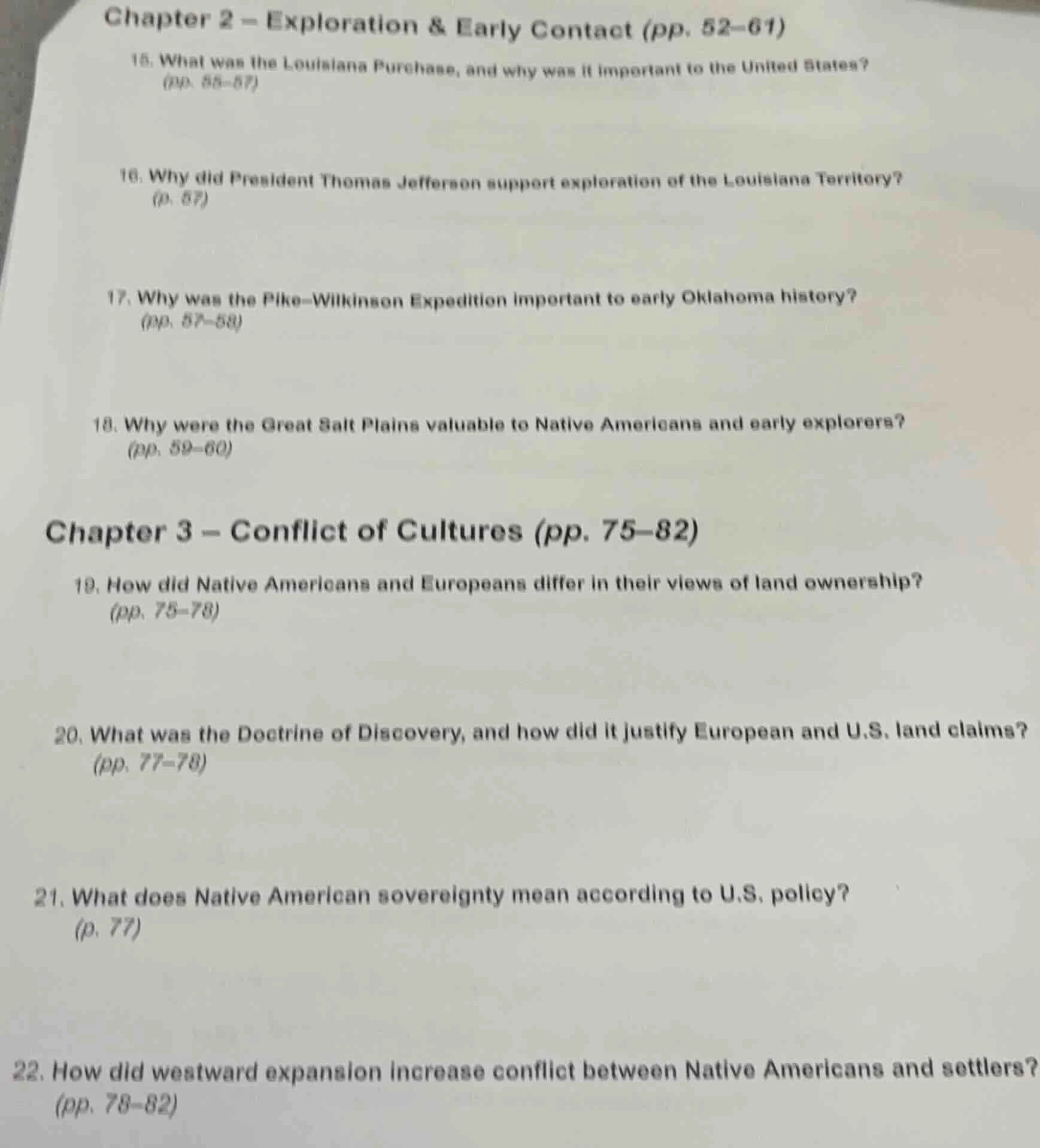 chapter 2 – exploration & early contact (pp. 52–61) 15. what was the lo…