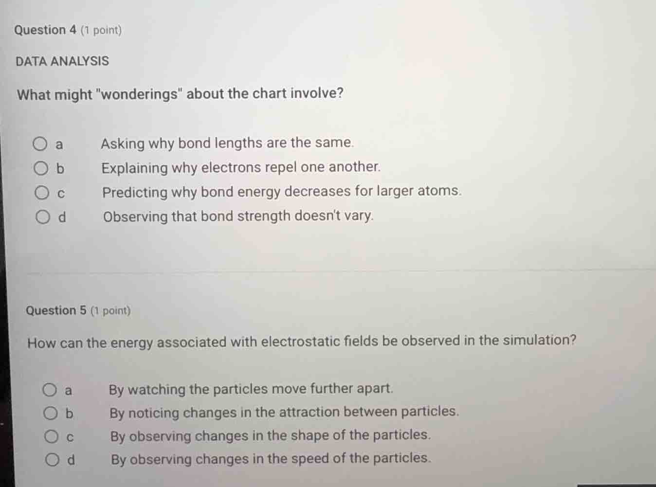 question 4 (1 point) data analysis what might \wanderings\ about the ch…