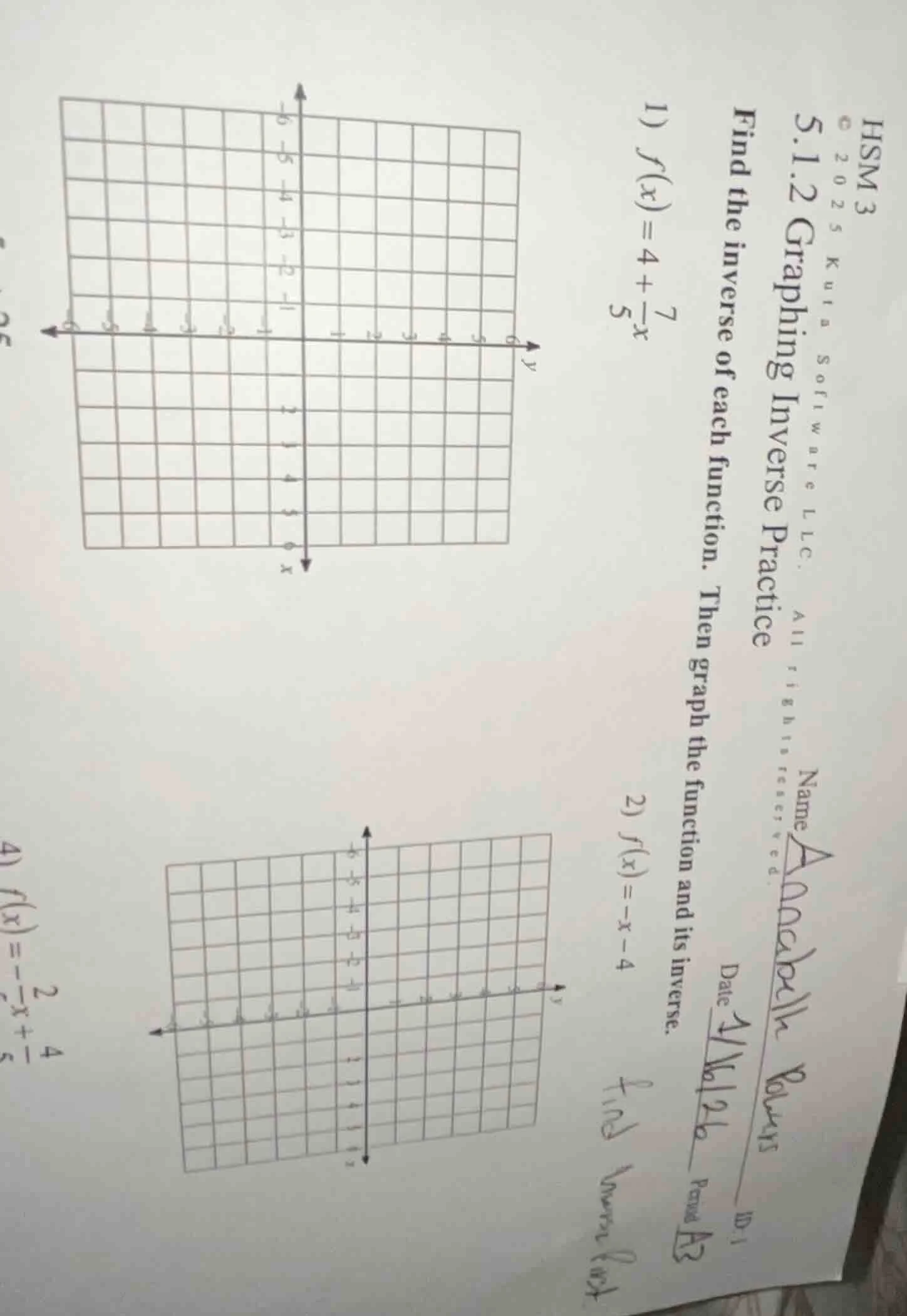 hsm3 © 2025 kuta software llc. all rights reserved. 5.1.2 graphing inve…