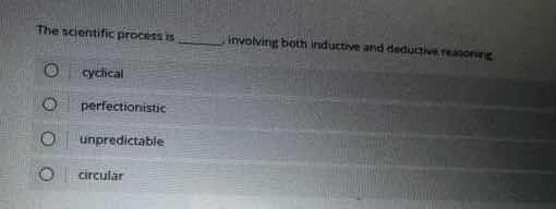 the scientific process is ____, involving both inductive and deductive …