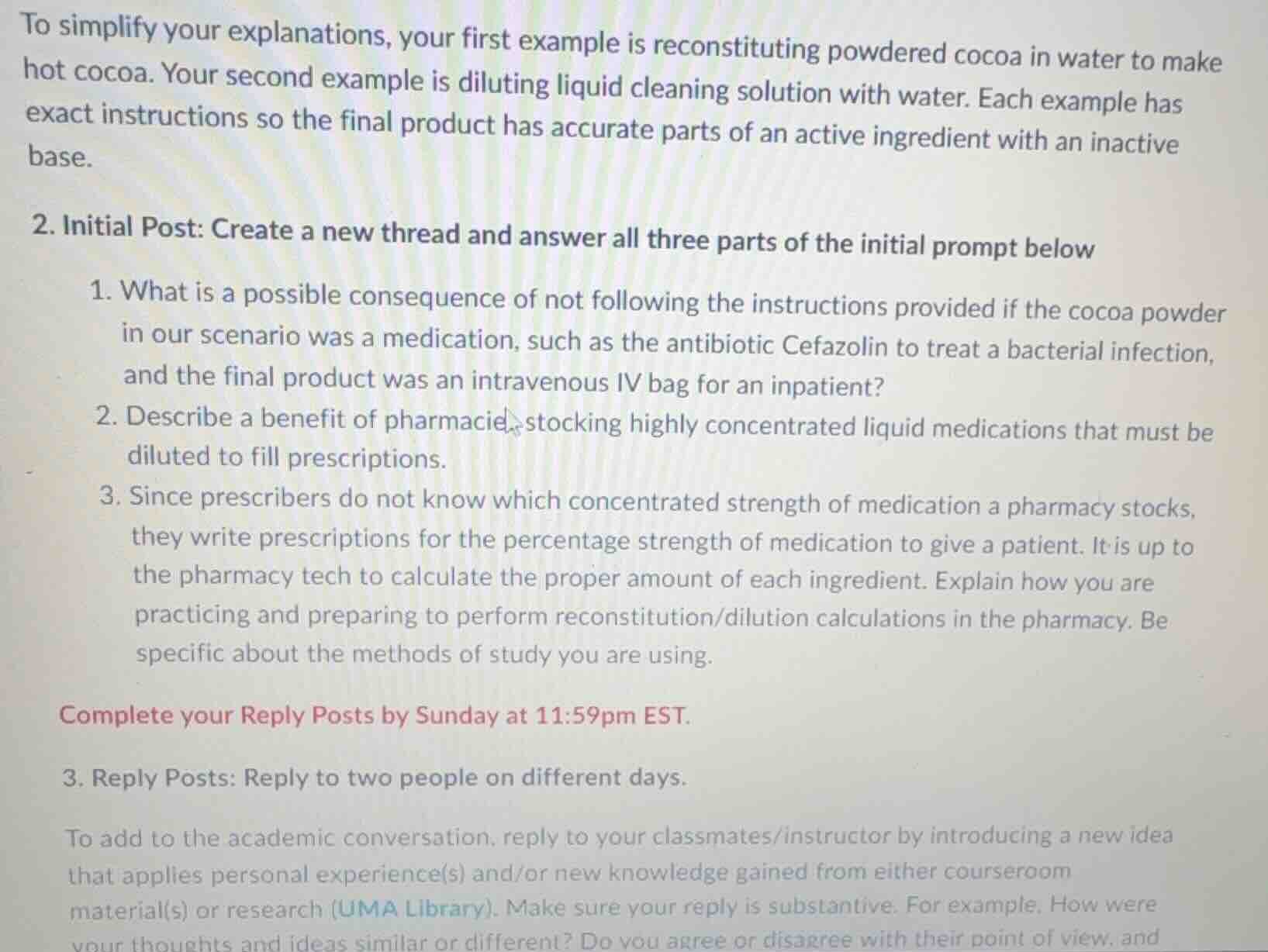 to simplify your explanations, your first example is reconstituting pow…