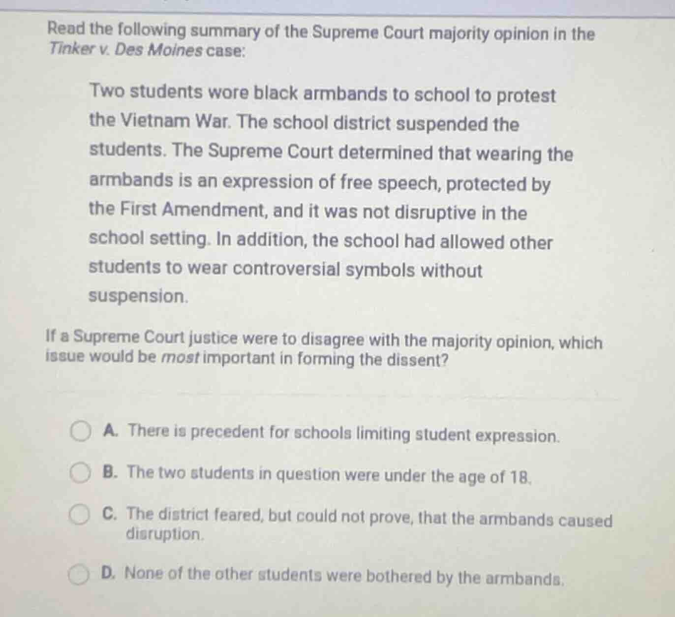 read the following summary of the supreme court majority opinion in the…