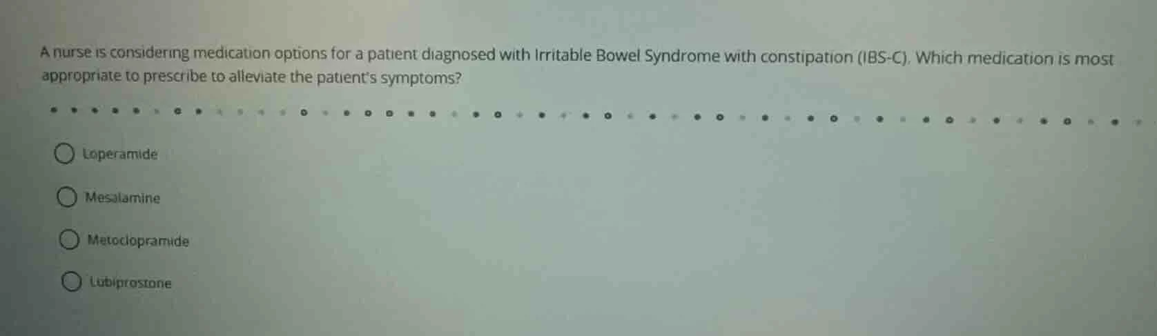 a nurse is considering medication options for a patient diagnosed with …