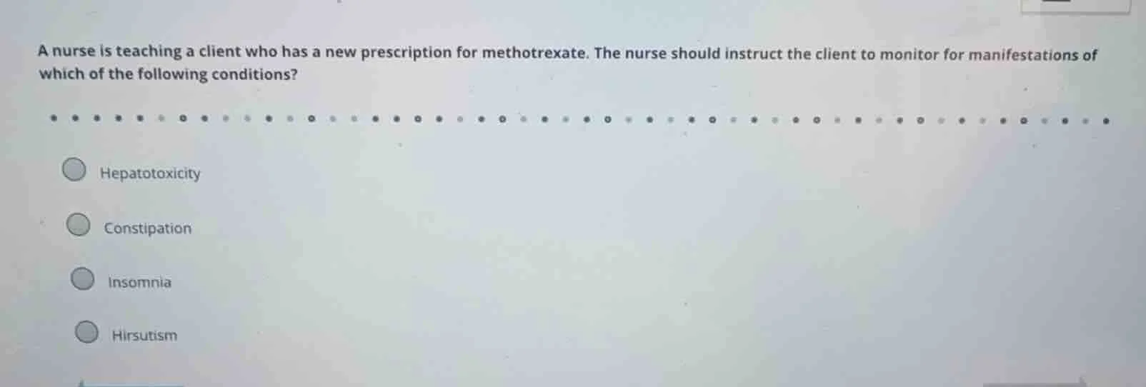 a nurse is teaching a client who has a new prescription for methotrexat…