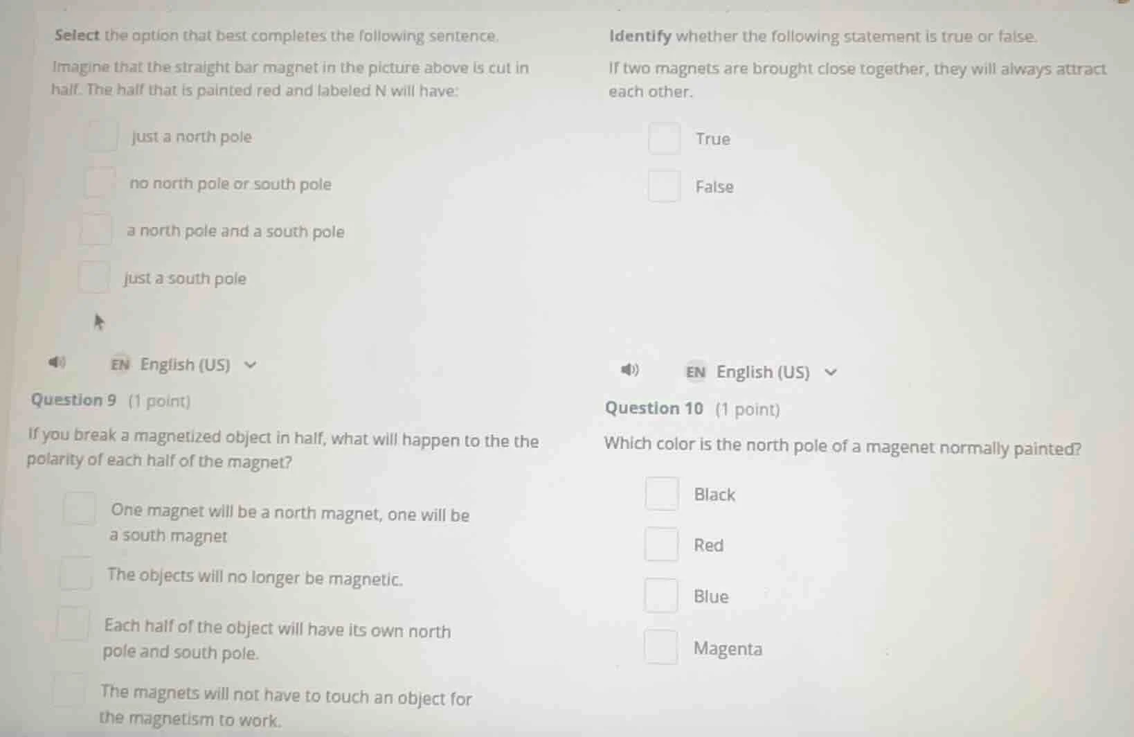 select the option that best completes the following sentence. imagine t…