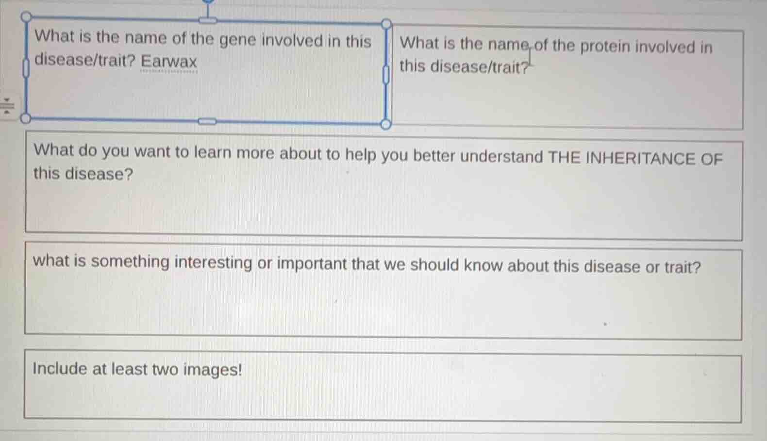 what is the name of the gene involved in this disease/trait? earwax wha…