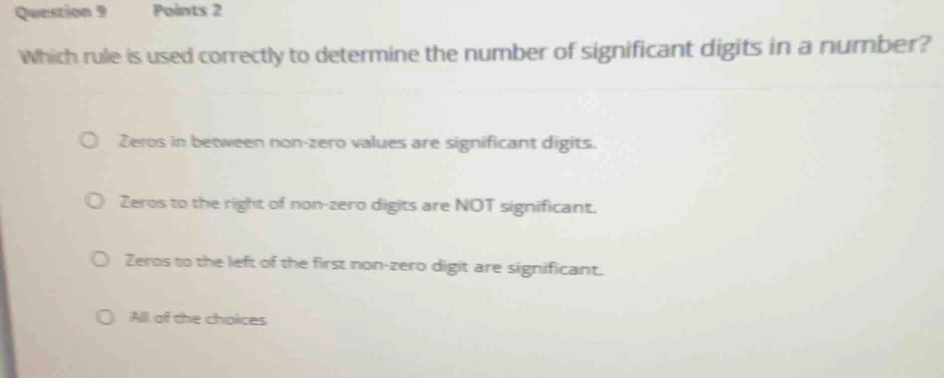 question 9 points 2 which rule is used correctly to determine the numbe…