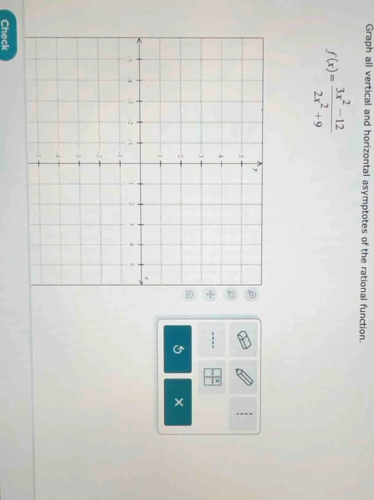 graph all vertical and horizontal asymptotes of the rational function. …