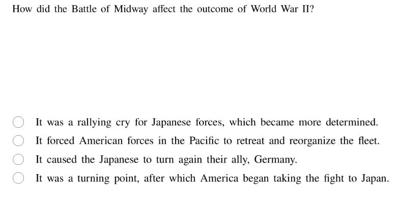 how did the battle of midway affect the outcome of world war ii? it was…
