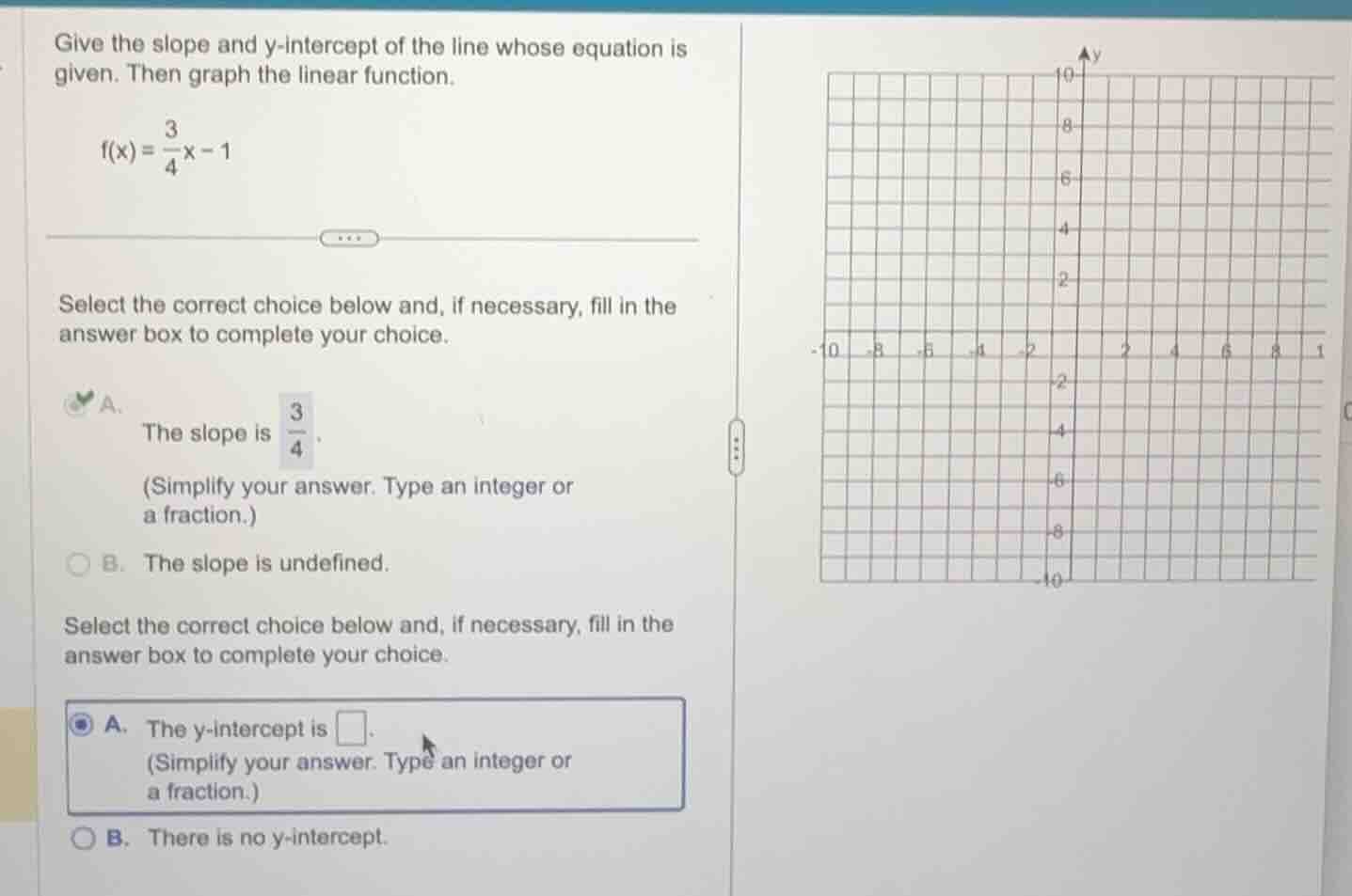 give the slope and y-intercept of the line whose equation is given. the…