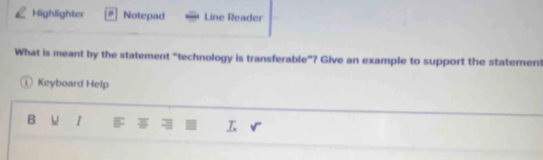 what is meant by the statement \technology is transferable\? give an ex…