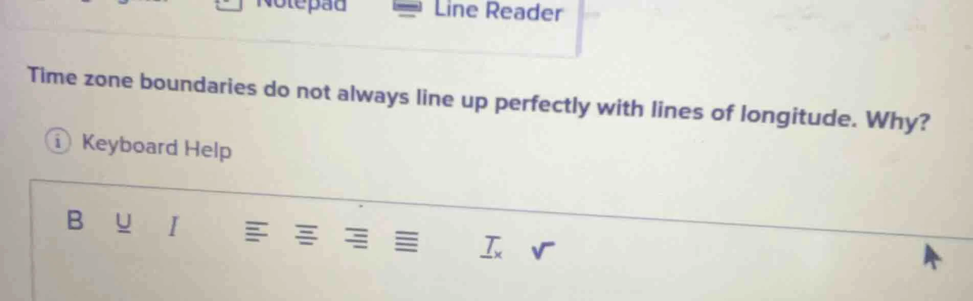 time zone boundaries do not always line up perfectly with lines of long…