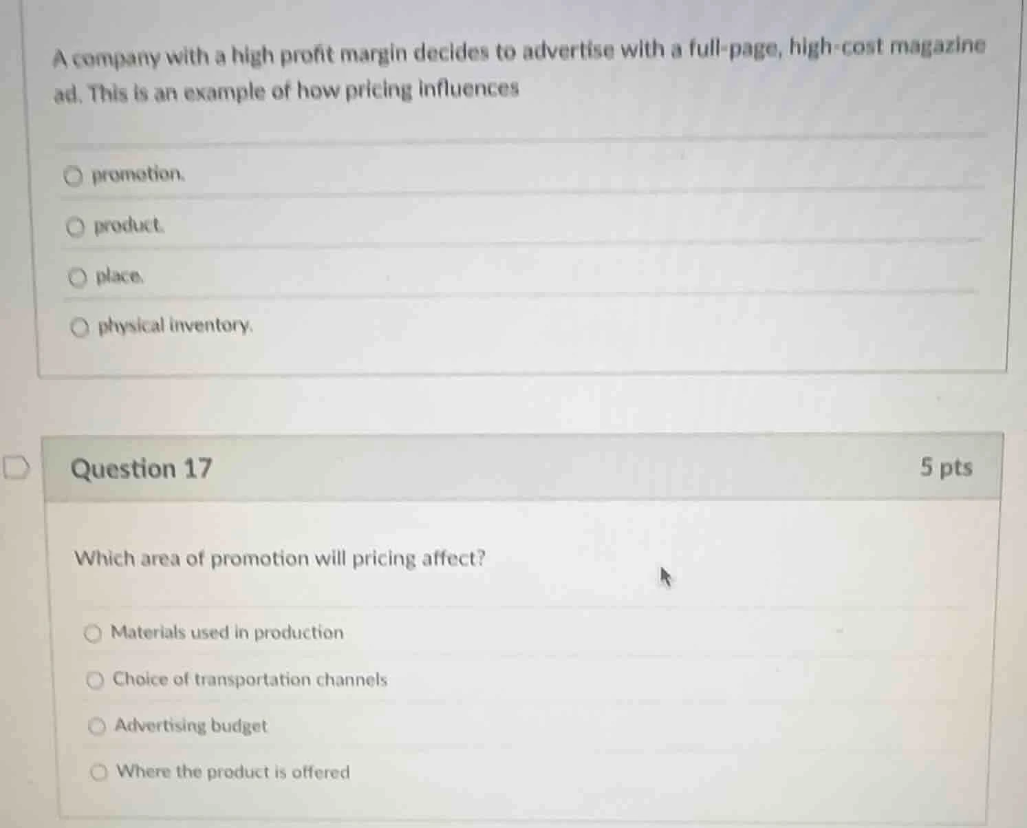 a company with a high profit margin decides to advertise with a full - …