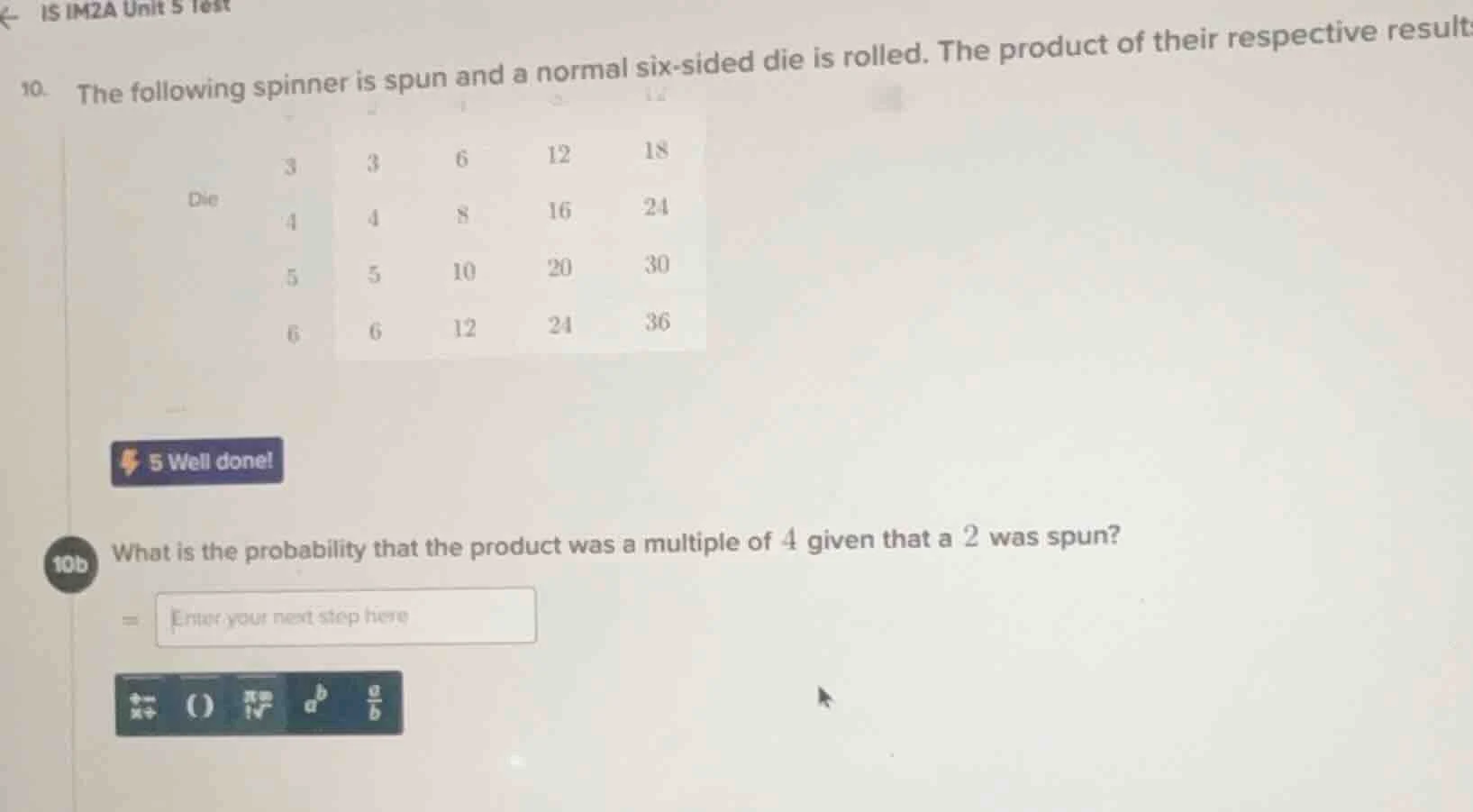 10. the following spinner is spun and a normal six - sided die is rolle…