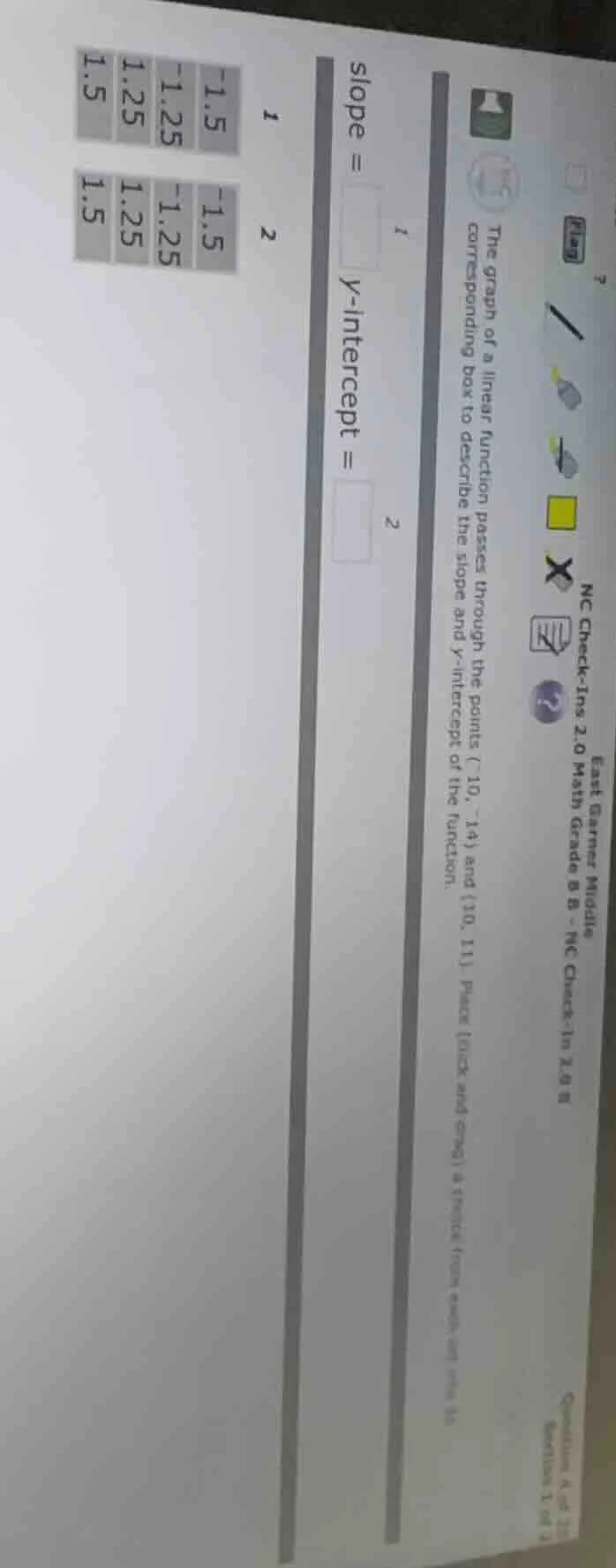 the graph of a linear function passes through the points (-10, -14) and…