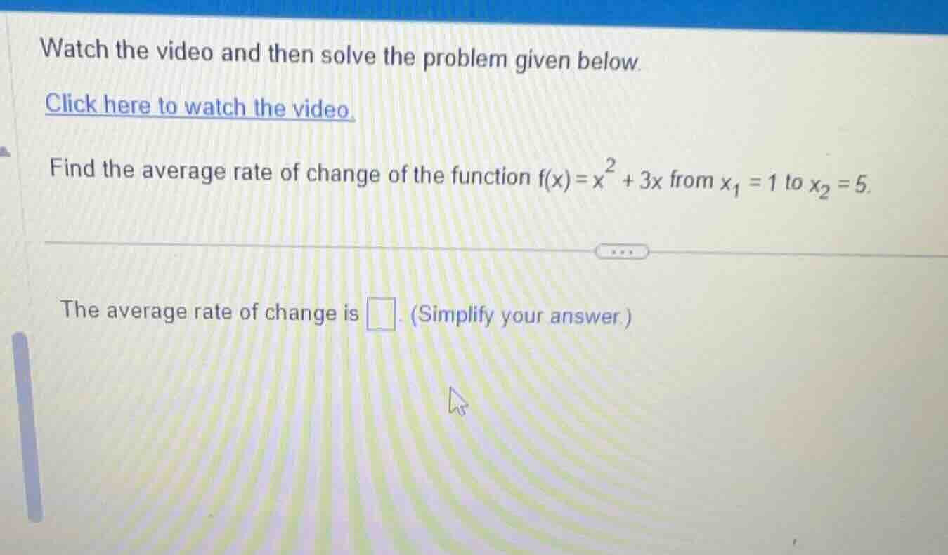 watch the video and then solve the problem given below. click here to w…