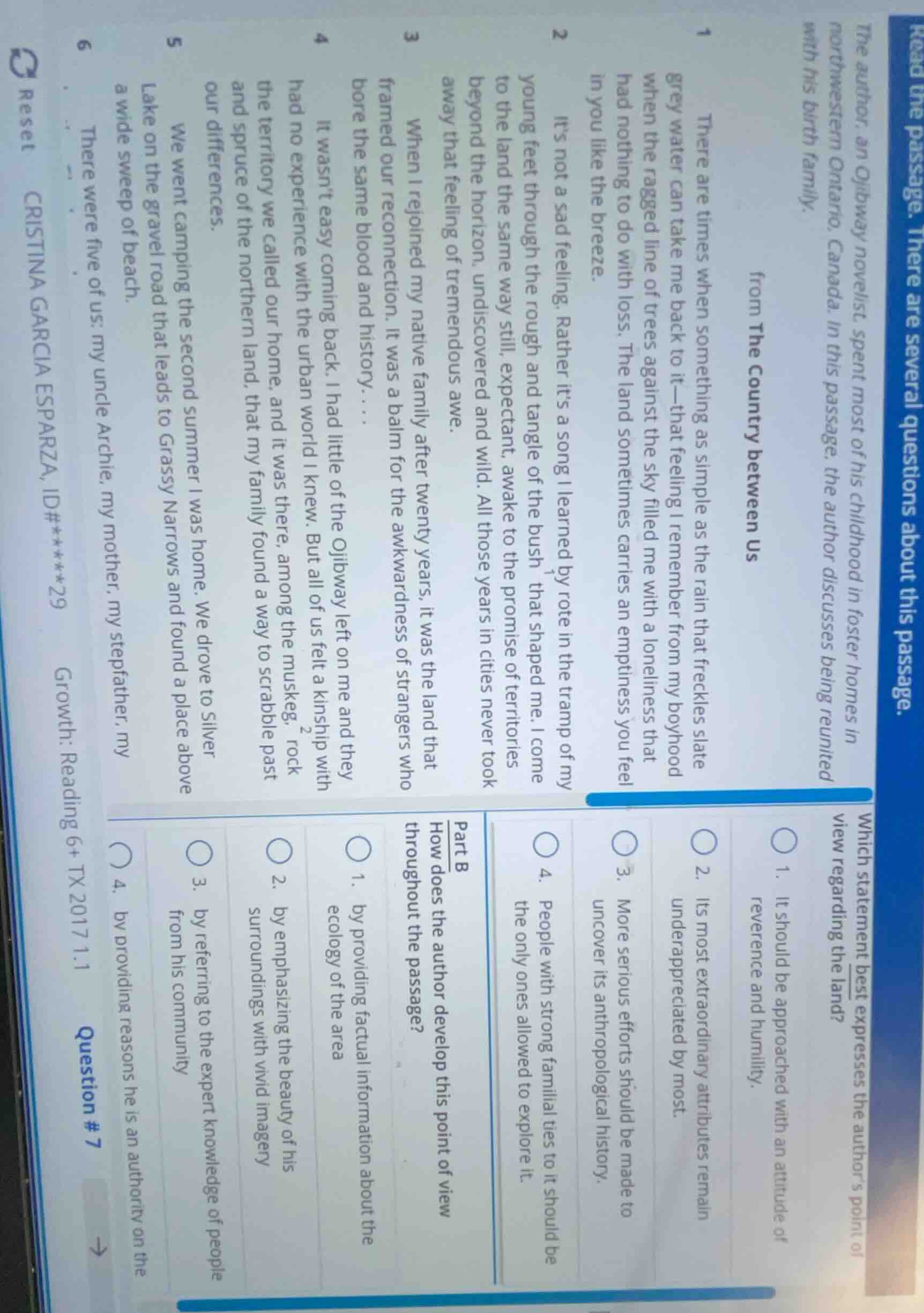 read the passage. there are several questions about this passage. the a…