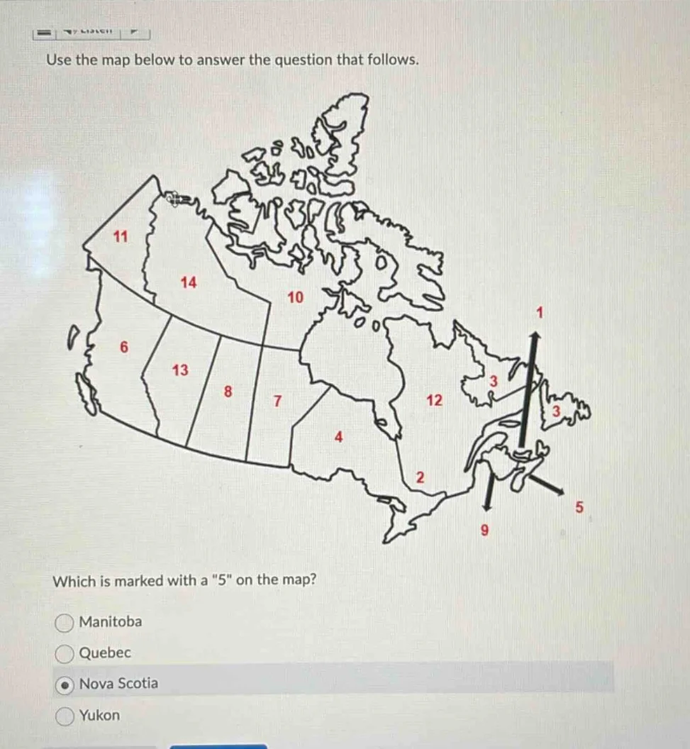 use the map below to answer the question that follows. which is marked …