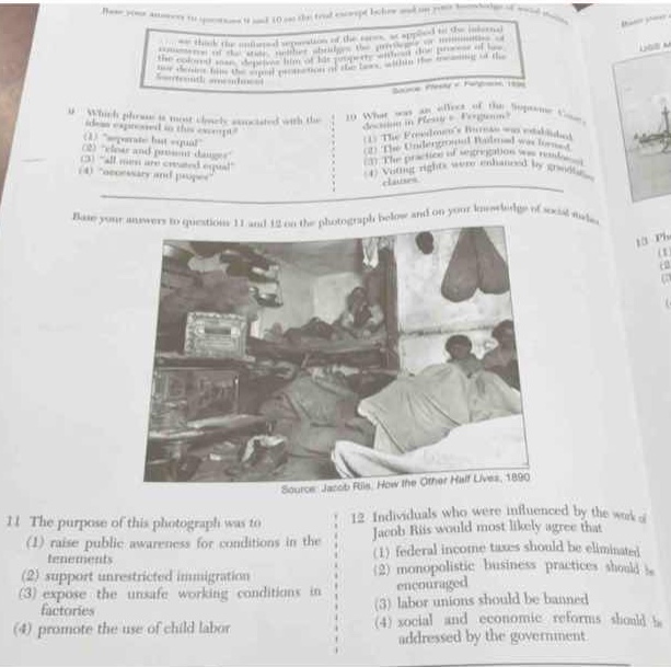 base your answers to questions 9 and 10 on the final excerpt below and …