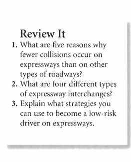 review it 1. what are five reasons why fewer collisions occur on expres…