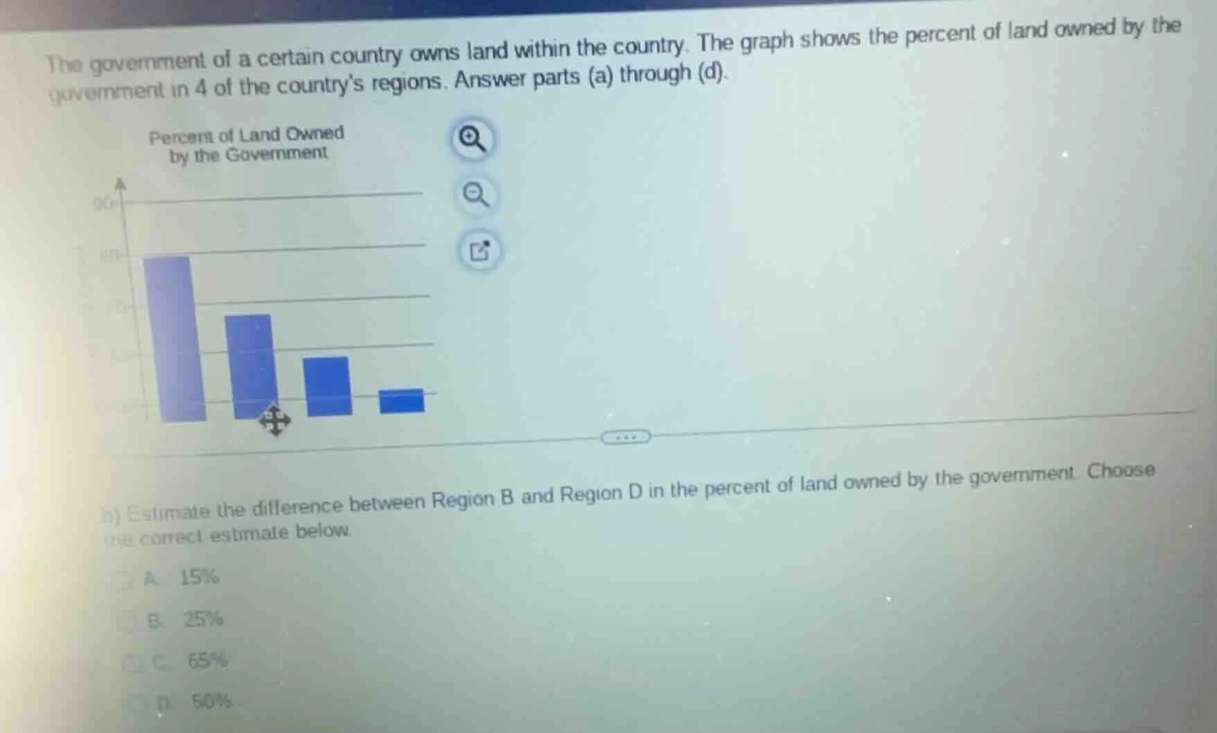 the government of a certain country owns land within the country. the g…