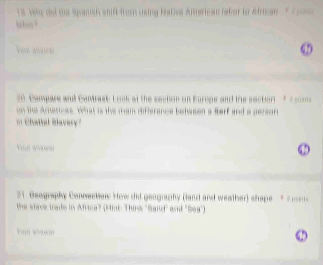 19. why did the spanish shift from using native american labor to afric…