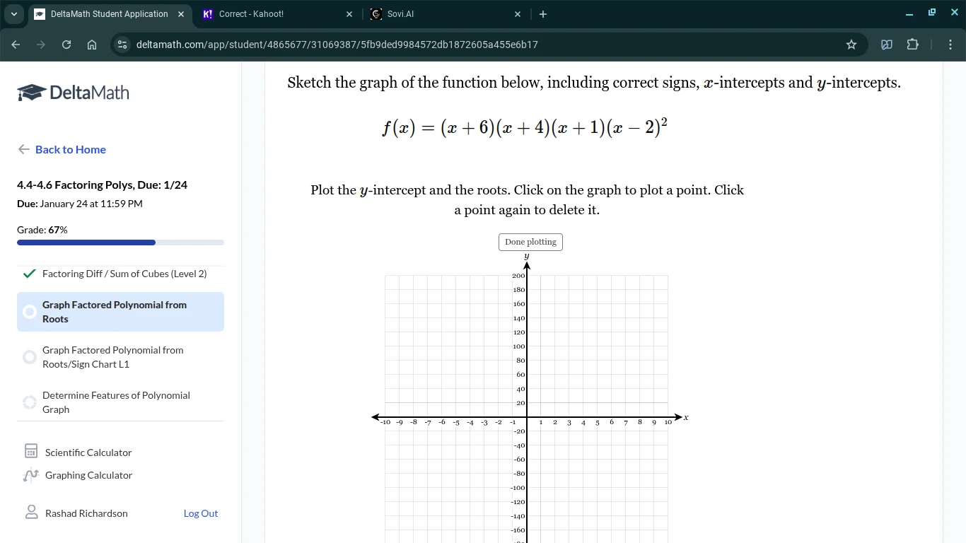 sketch the graph of the function below, including correct signs, ( x )-…