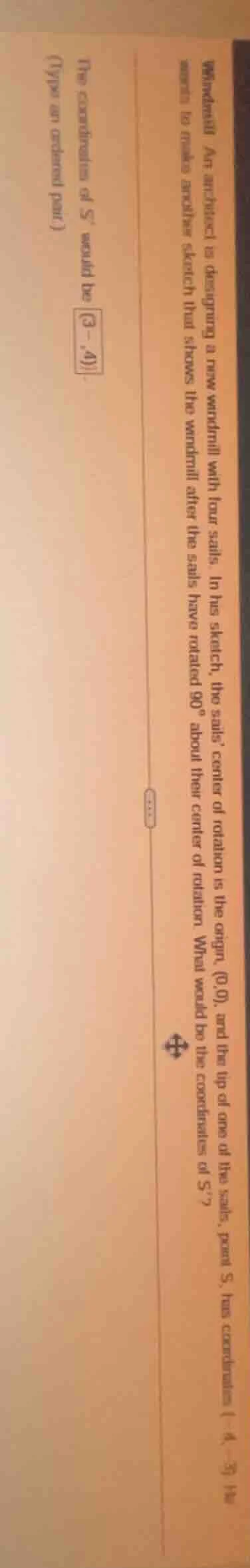 windmill an architect is designing a new windmill with four sails. in h…