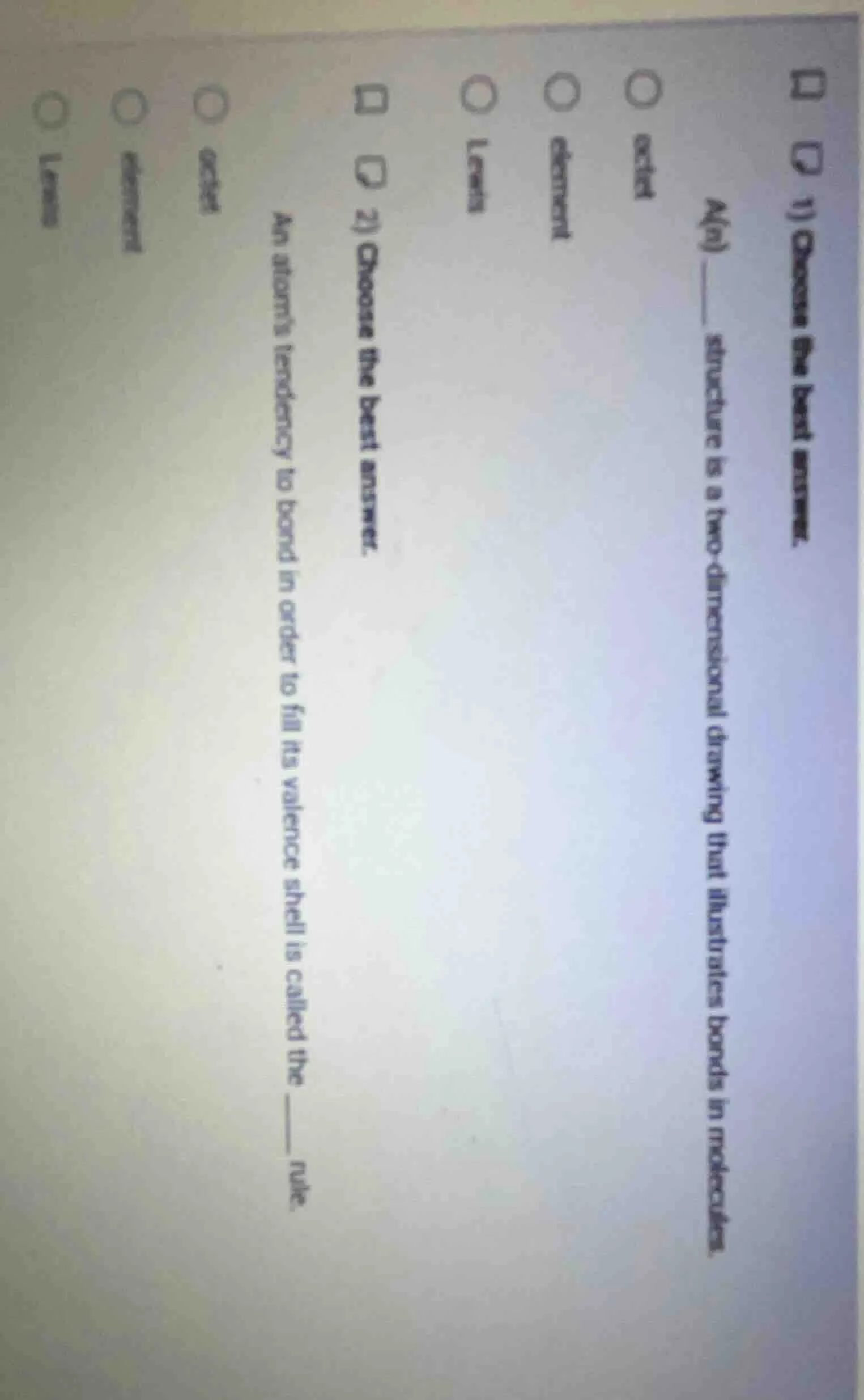 1) choose the best answer. a(n) ____ structure is a two - dimensional d…