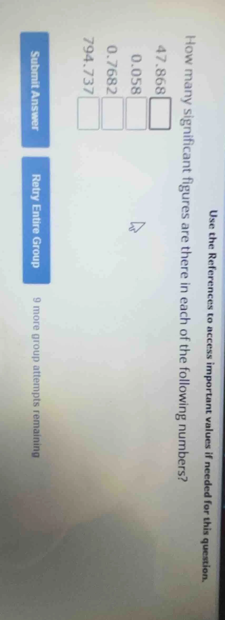 use the references to access important values if needed for this questi…