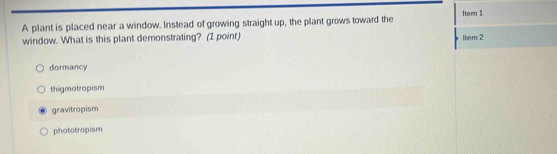 a plant is placed near a window. instead of growing straight up, the pl…