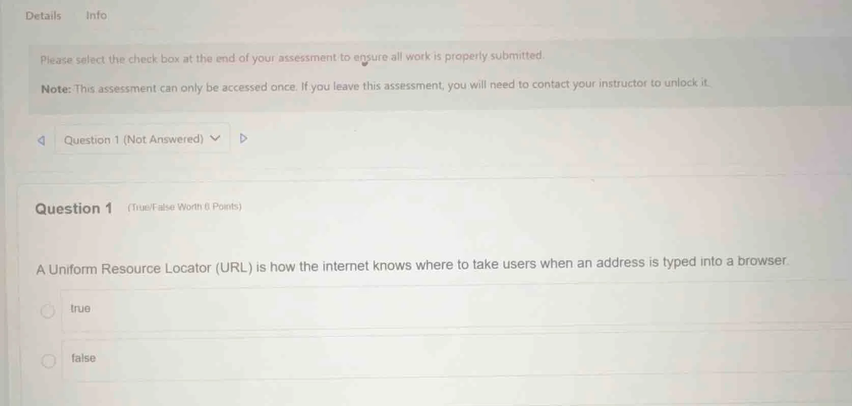 please select the check box at the end of your assessment to ensure all…